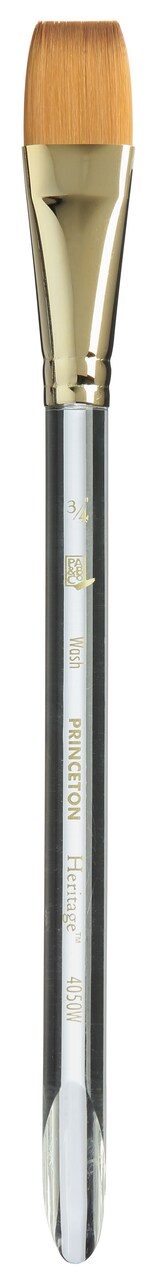 Princeton Series 4050 Heritage Synthetic Sable Brush-Short Handle Wash 3/4"